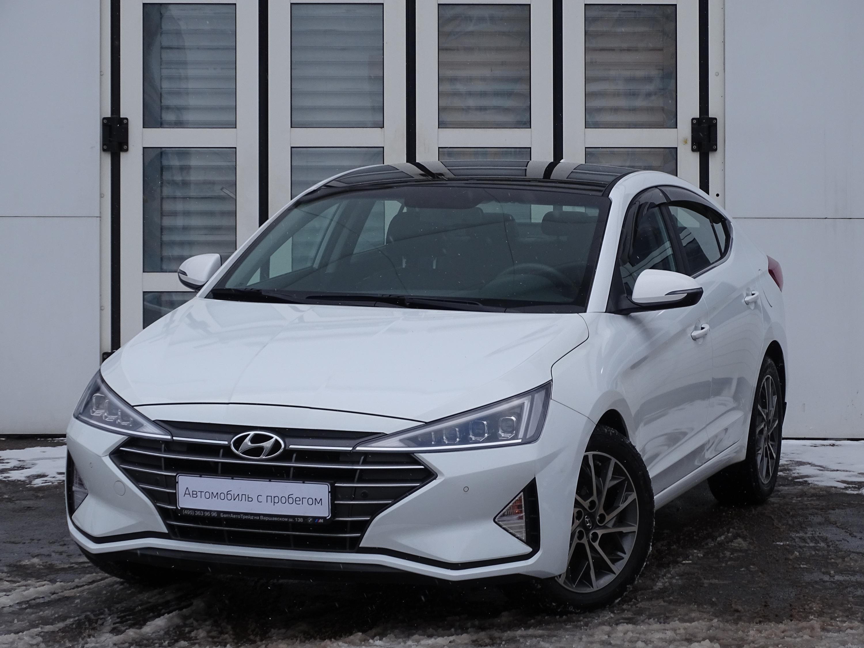 Купить Hyundai Elantra 2020 года с пробегом за 1495000 рублей | VIN -  XWEDC41F*L0****86, цвет кузова Белый