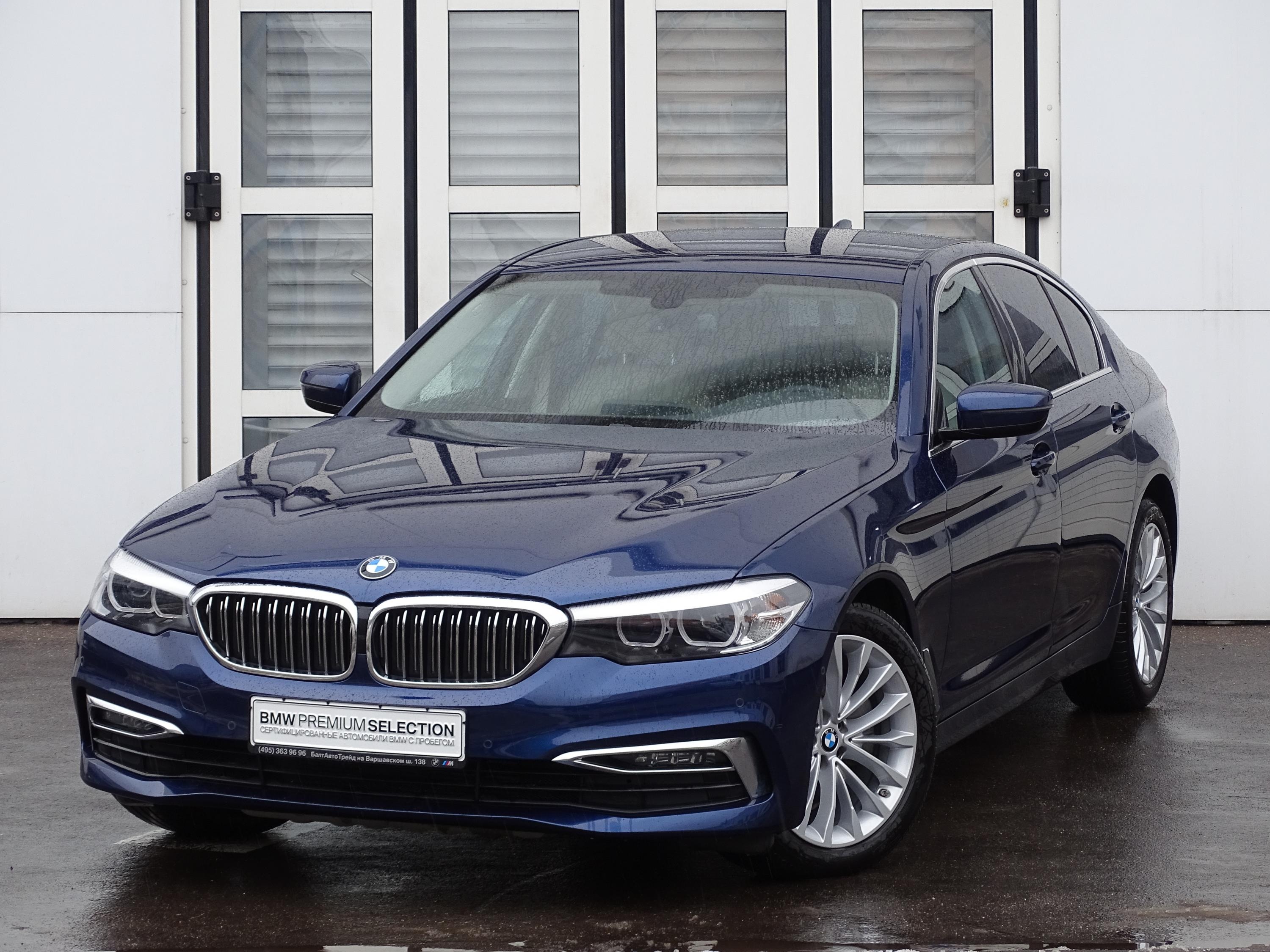 Купить BMW 5 серии 2019 года с пробегом за 3070000 рублей | VIN -  WBAJC510*0C****27, цвет кузова Средиземноморский Синий