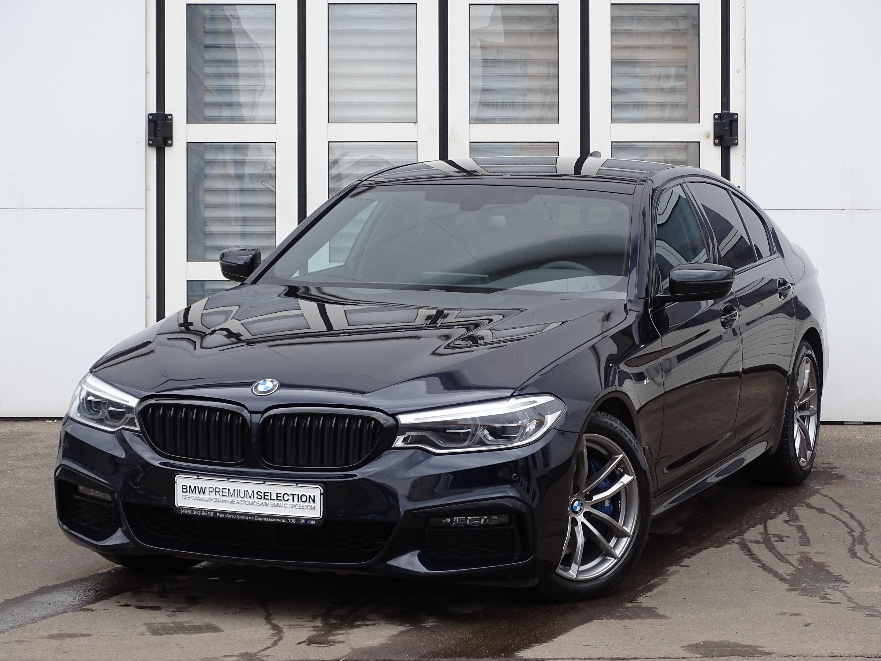 Купить BMW 5 серии 2018 года с пробегом за 2885000 рублей | VIN -  WBAJR710*0B****38, цвет кузова Черный Карбон металлик