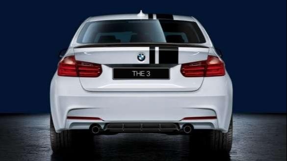 Задний диффузор черный для BMW 3 серии (F30)