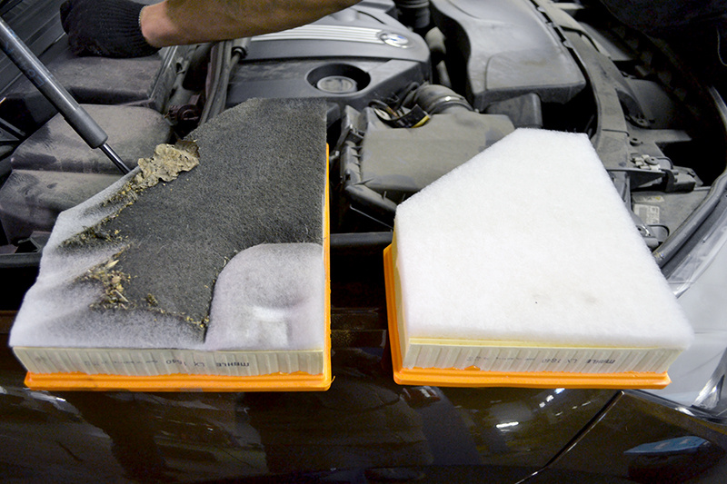 Замена воздушного фильтра в BMW X6 – фото