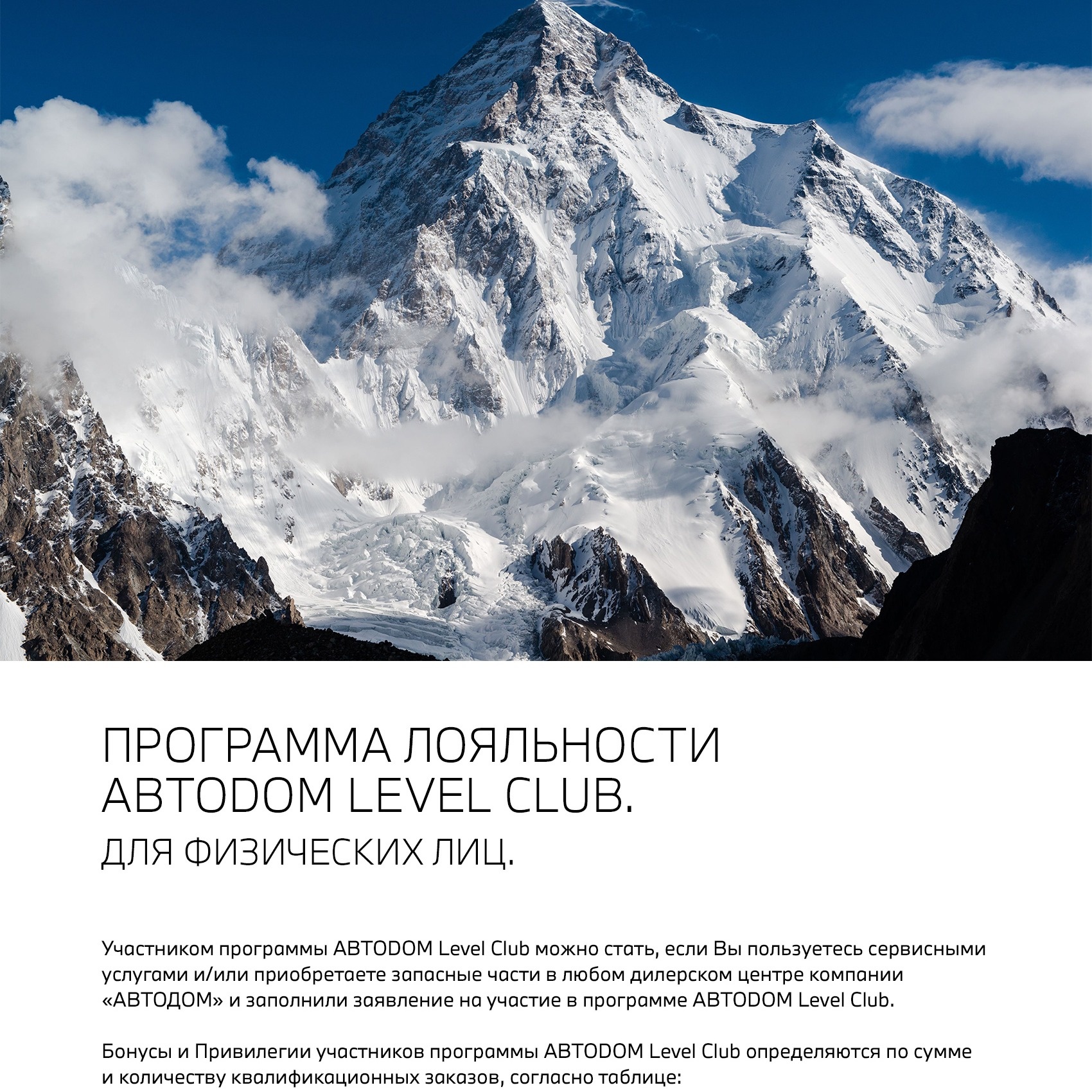 Программа лояльности АВТОDОМ Level Club