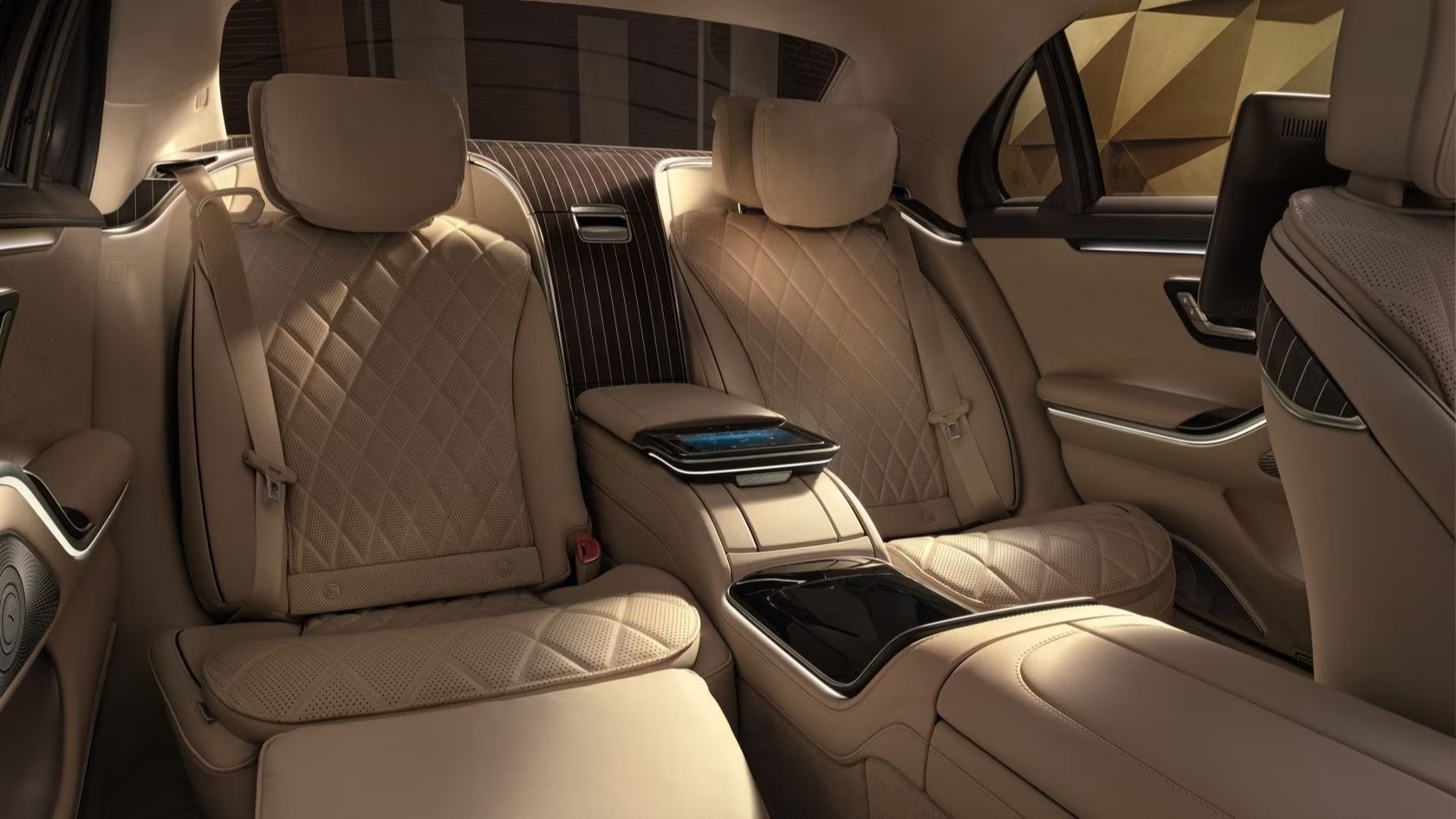 Mercedes Benz s500 White салон