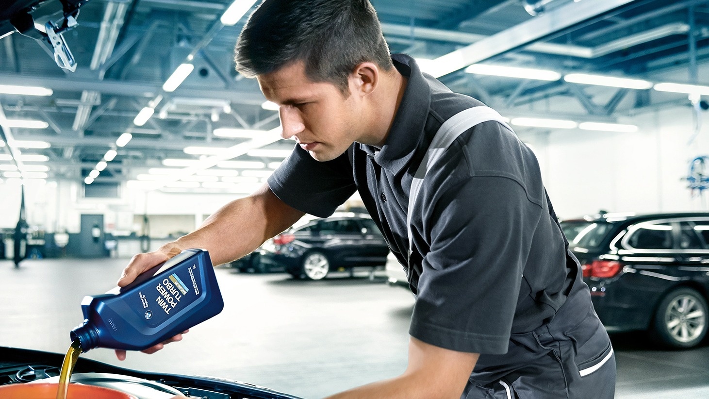 Замена масла в двигателе BMW