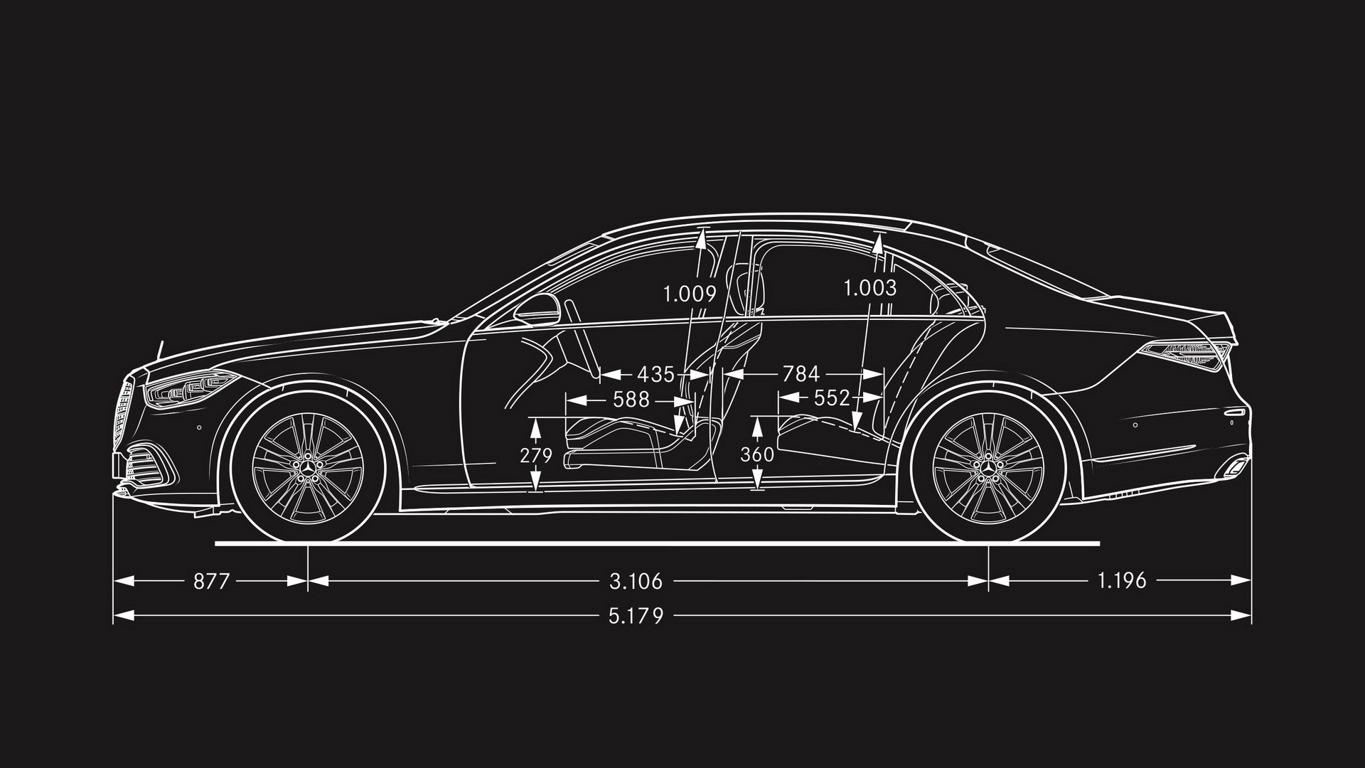 Mercedes-Benz S-Класс седан: спецификации